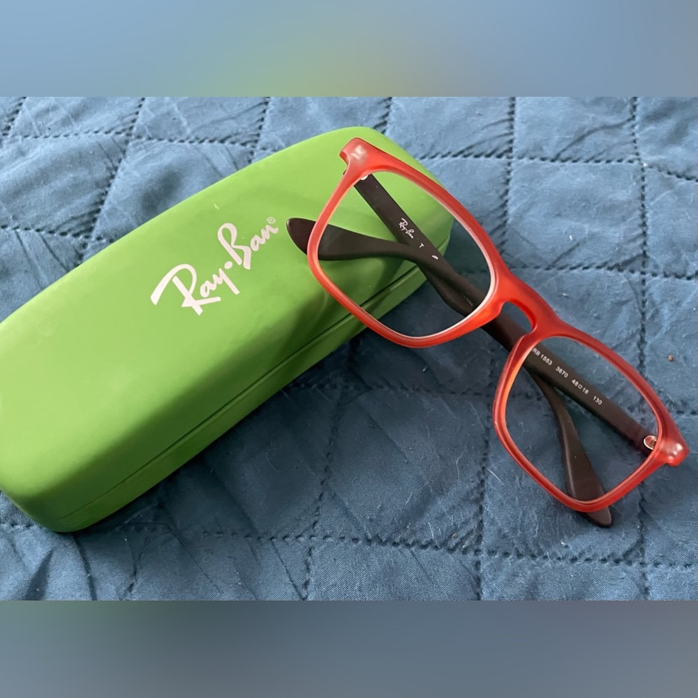 Ray-Ban JR Kids/Women's Petite 48-16-13 Muted Orange w/Gray ($102)